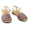 Sandale copii din piele naturala, model AVARCA GLITTER multicolor