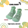 Papucei tip soseta cu talpa aderenta CoolBaby, 0 - 4 ani - tricotati si respirabili