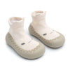 Papucei tip soseta cu talpa aderenta LittleFaces, 0 - 4 ani - tricotati si respirabili