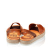 Sandale cu platforma AVARCA din piele naturala, model CROC brown