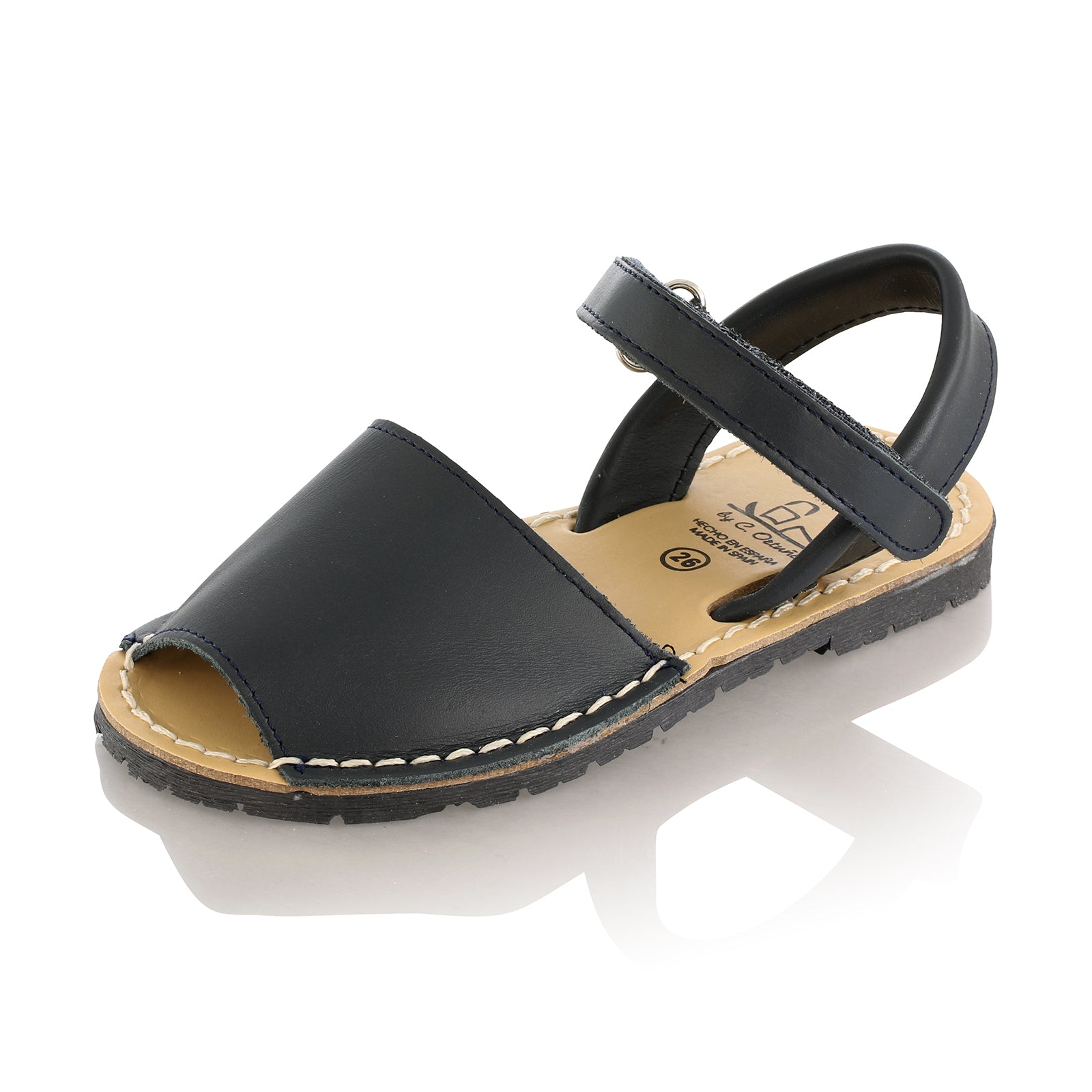 Sandale copii din piele naturala, model AVARCA CLASIC marino