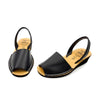 Sandale cu platforma AVARCA din piele naturala, model JUANITA black
