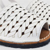 Sandale AVARCA CLASIC din piele naturala, model STITCH white