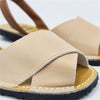 Sandale AVARCA CLASIC din piele naturala, model CROSS beige