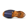 Sandale cu platforma AVARCA din piele naturala, model IZZY blue