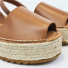 Sandale cu platforma AVARCA din piele naturala, model LOFTY brown