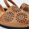 Sandale cu platforma AVARCA din piele naturala, model FLORIS brown